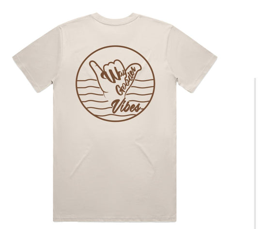 Men's Gooder Vibes Tee – Bone | Way Gooder Vibes T-Shirt